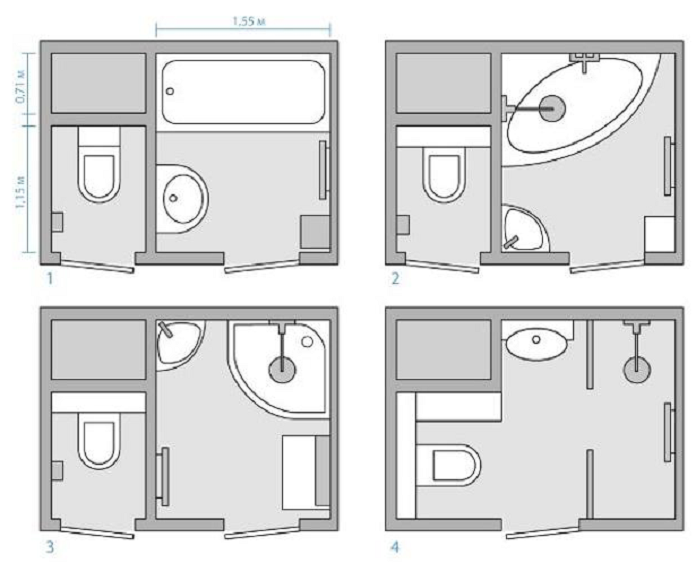 Ảnh 8:  Bản vẽ thiết kế nhà vệ sinh ở chung cư