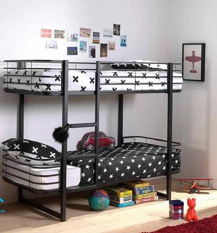 Ảnh 8: Mẫu giường tầng sắt đẹp giúp bé yêu hơn không gian ngôi nhà ( Nguồn: Internet)