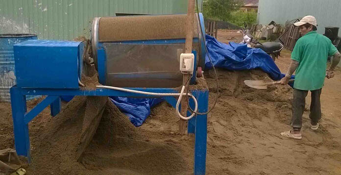 Thiết bị sàn cát chuyên dụng trong xây dựng giúp loại bỏ tạp chất