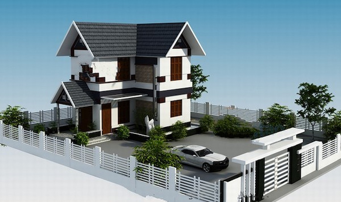 Những mẫu nhà 2 tầng chữ L đẹp 2021 & cách hóa giải phong thủy | Trần Anh  Group