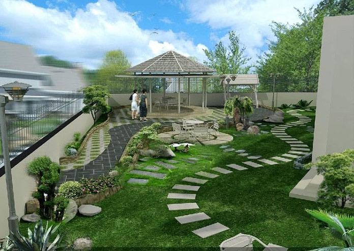 Ảnh 1: Lợi ích của việc thiết kế sân vườn chung cư