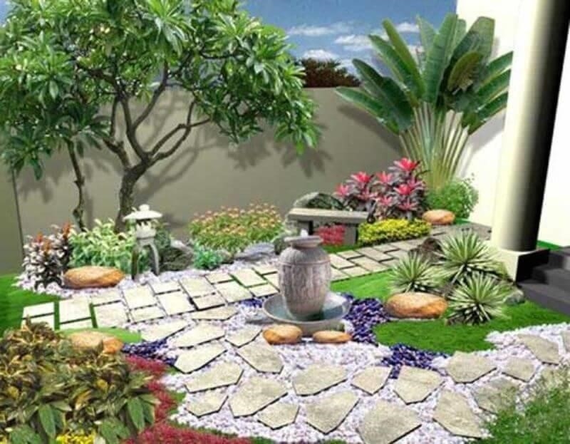 Một diện tích nhỏ cũng có thể trở thành một khu vườn nhỏ nằm phía trước ngôi nhà.