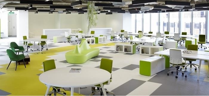 Thiết kế văn phòng đáp ứng tiêu chuẩn xanh, thân thiện với môi trường.