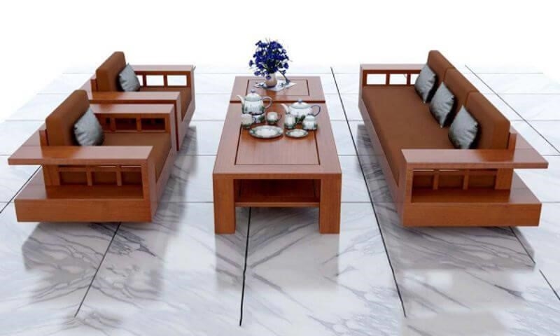 Các bàn ghế được thiết kế theo phong cách hoàng gia châu Âu với đường nét tinh tế và sang trọng.