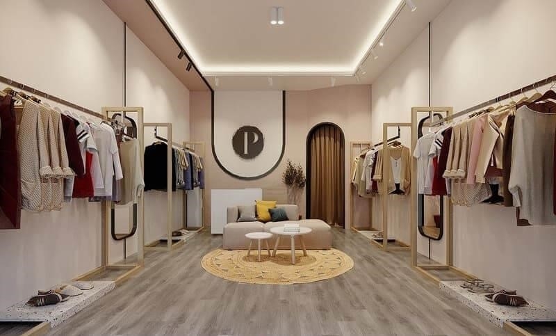 Công ty chuyên thiết kế nội thất cho cửa hàng thời trang với chất lượng đảm bảo và giá cả hợp lý.