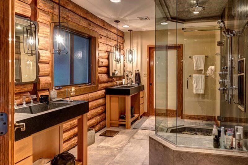 Phòng tắm Rustic-style đang trở nên phổ biến vì nó tạo ra một cảm giác gần gũi và ấm cúng trong không gian. Với việc sử dụng các vật liệu như gỗ, đá và kim loại, phòng tắm Rustic-style mang lại cho bạn một không gian thoải mái, tự nhiên và đầy màu sắc. Nếu bạn muốn thiết kế phòng tắm của mình theo phong cách Rustic, hãy xem xét việc sử dụng các tông màu nâu, đỏ, vàng hoặc xám để tạo ra một bầu không khí ấm áp và thân thiện. Hơn