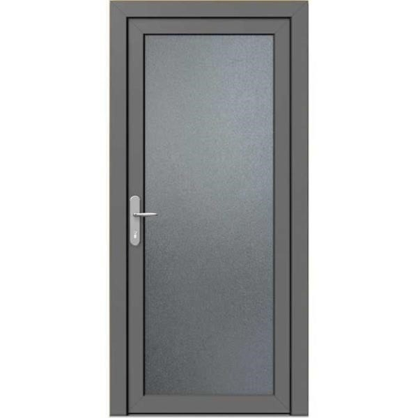 Một chiếc cửa sắt một cánh nhỏ, tiện lợi và dễ sử dụng.