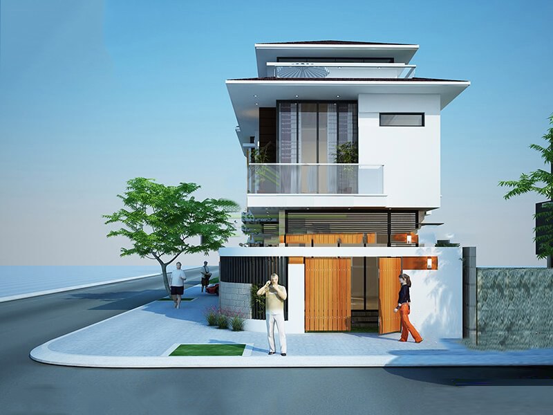 15 mẫu nhà ống 2 tầng mặt tiền 5m đẹp đa dạng về phong cách kiến trúc -  WEDO - Công ty Thiết kế Thi công xây dựng chuyên nghiệp hàng đầu Việt Nam